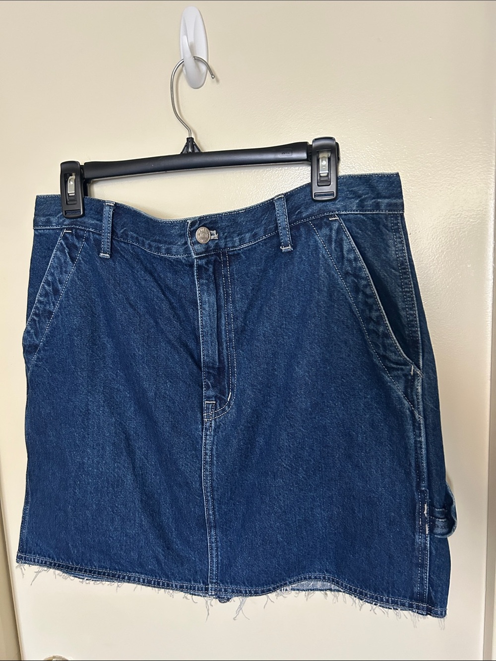 Madewell Indigo Denim Skirt with Branded Waist Label